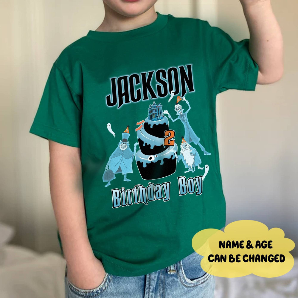 Haunted Mansion Halloween Birthday Shirt, Haunted Mansion Family Birthday Shirts, Custom Birthday Matching Tee, Halloween Birthday Costume.jpg