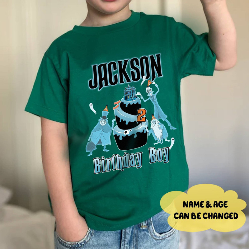 Haunted Mansion Halloween Birthday Shirt, Haunted Mansion Family Birthday Shirts, Custom Birthday Matching Tee, Halloween Birthday Costume.jpg