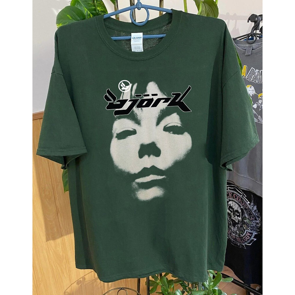 Bjork Homogenic Vintage Face shirt, vintage Bjork shirt, 90s rock band tee, Bjork concert merch.jpg