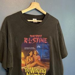vtg fear street - the wrong number shirt, fear street horror movie tshirt, 90s fear street tee, fear street aesthetic me