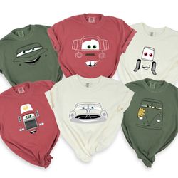 cars costume matching comfort colors shirt, race car movie character matching shirt, halloween costume for family group
