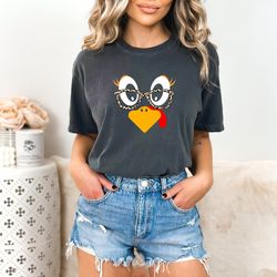 chicken with bandana glasses comfort colors shirt, girl chicken t-shirt, funny chicken tee, chicken lover shirt, country