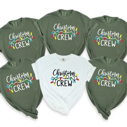 christmas crew comfort colors shirt,christmas family shirt,christmas t-shirt,christmas party shirt,family christmas shir