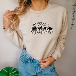 christmas dinosaur sleigh ride comfort colors sweatshirt, santas dinosaur sleigh ride, christmas gifts for kids, t-rex s