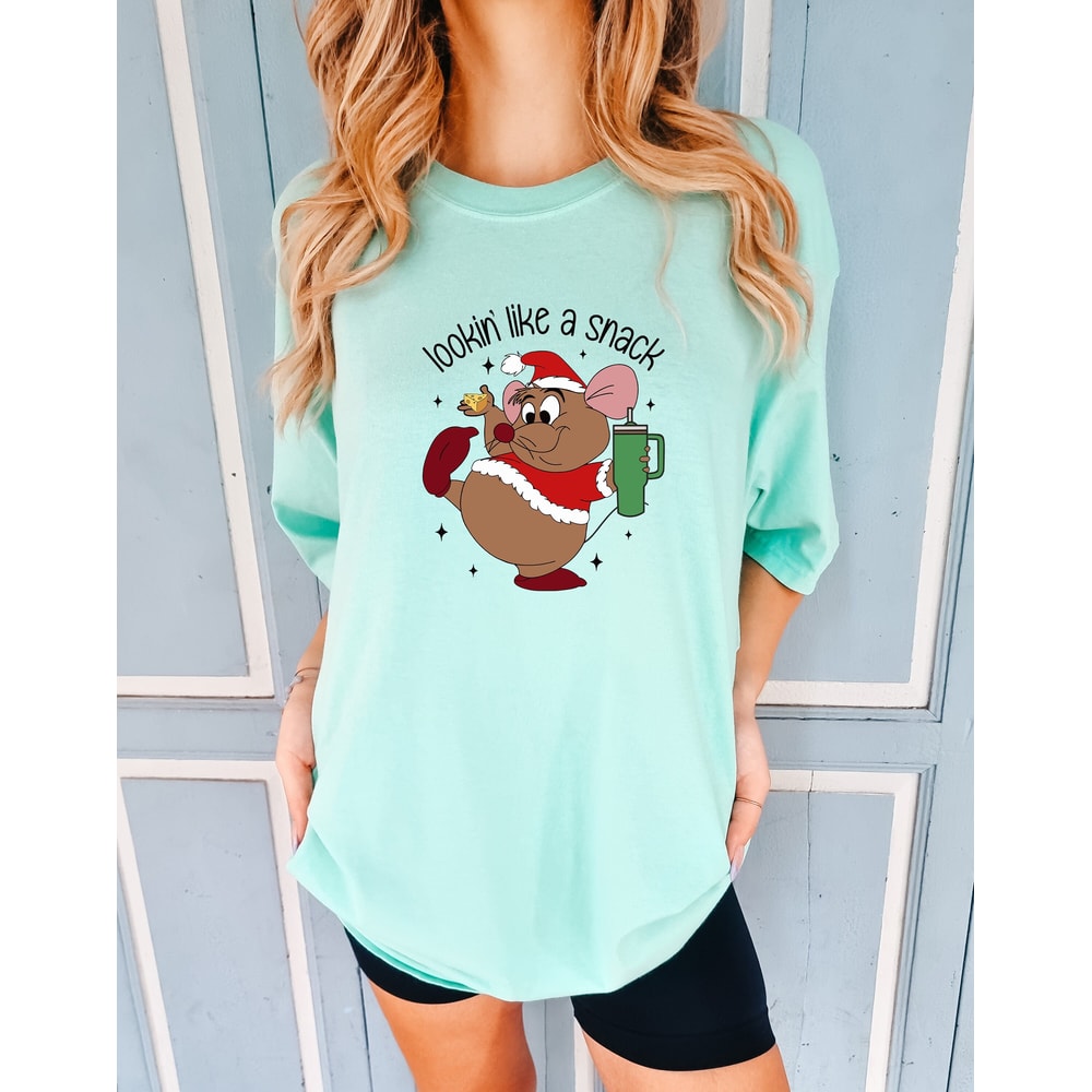 Cinderella Gus Comfort colors Shirt, Family Christmas Shirt, Disneyland Trip Shirt, Disney Christmas Shirt, Cute Gus Gus Shirt, Looking Like.jpg