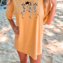 comfort colors disney skeleton shirt, skeleton mickey t-shirt, mickey balloon shirt, dancing skeleton tee, dancing skele