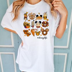 comfort colors fall doodle shirt, thanksgiving shirt, autumn doodles shirt, fall vibes shirt, cozy autumn shirt, cozy vi