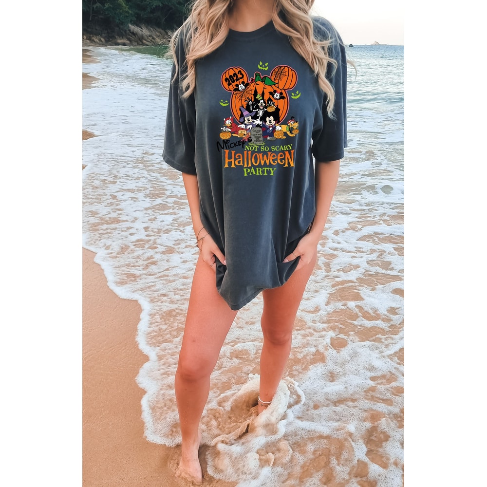 Comfort Colors Mickey's Not-So-Scary Halloween Party Shirts, Mickey and Minnie Halloween Family Shirts, Disney Halloween Shirts, Mickey Tees.jpg