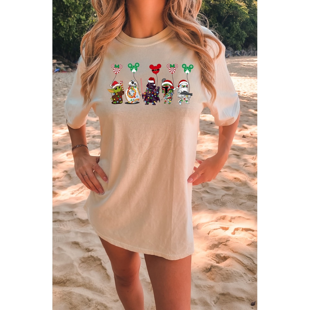 Comfort Colors Star Wars Funny Christmas Shirt, Cute Star Wars Characters Sweatshirt, Starwars shirt, Christmas Storm Trooper, Darth Vader.jpg