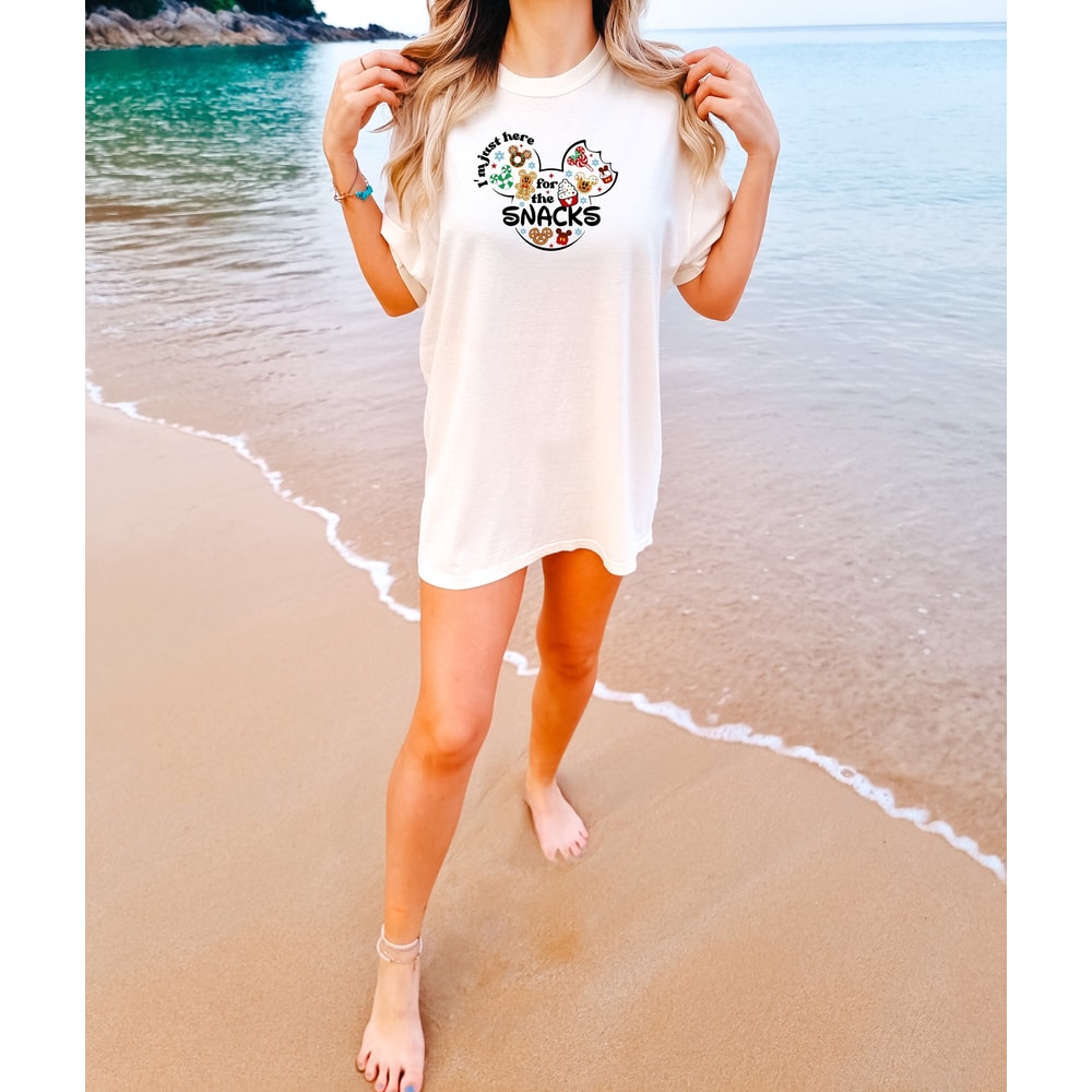 Comfort Colors Tops and Tees, Cute Fall Shirt, Pumpkin Shirt, Here for the snacks shirts, Disney vacation sweatshirt, Disneyland gift outfit.jpg