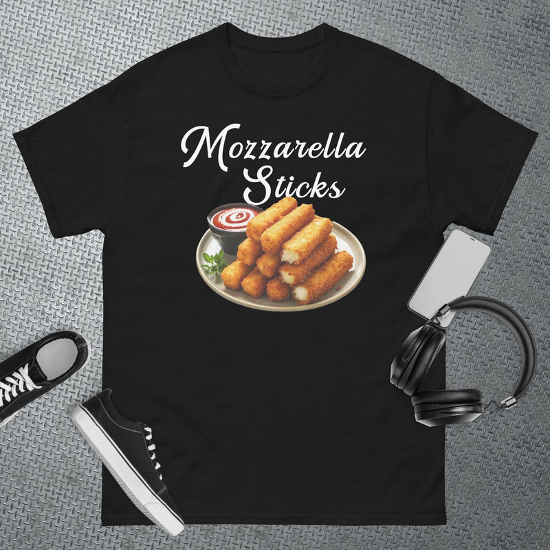 Mozzarella Sticks 90's Shirt, Mozzarella Stick Lover Bread T-Shirt.jpg