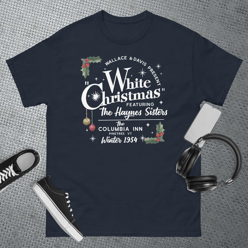 White Christmas Wallace And Davis Haynes Sister T-Shirt.jpg