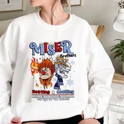 miser brothers christmas shirt, the year without santa claus shirt, snow miser heat miser shirt, heating and cooling chr