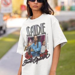 sade homage t shirt, sade singer sweatshirt, vintage retro tee shirt, sade adu shirt, sade shirt classic t-shirt