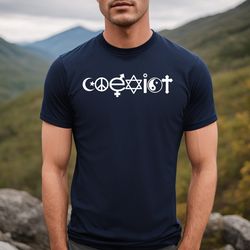 coexist, love wins, one humanity, inspirational shirt, hopeful message t, positive message shirt, equality t shirt, reli