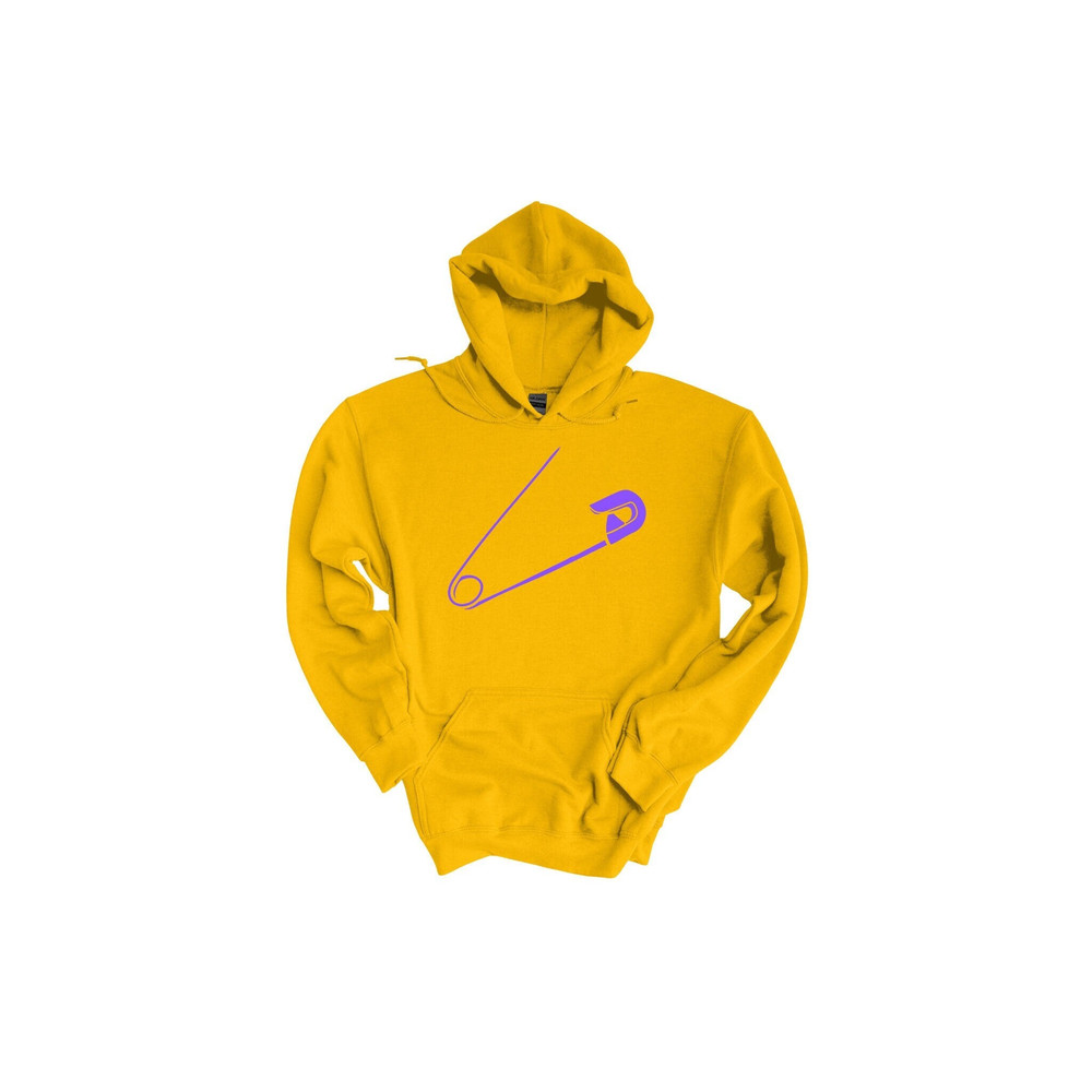 Safety Pin, Safety Pin Hoodie, Gift for Designer, Gift for Art Department, Gift for Seamstress, Designer Hoodie, Wardrobe Stylist, Pin Art.jpg