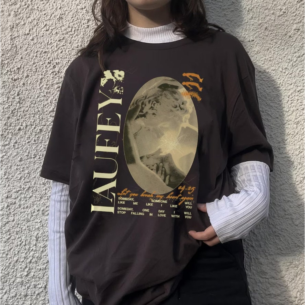 Laufey Let Me Break Your Heart Again Aesthetic Shirt, Laufey Inspired Retro Shirt.jpg