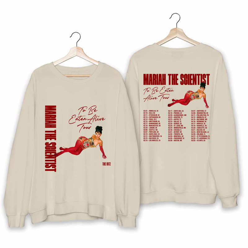 Mariah The Scientist - To Be Eaten Alive Tour 2024 Shirt, Mariah The Scientist Fan Shirt, Mariah The Scientist 2024 Concert Shirt 1.jpg