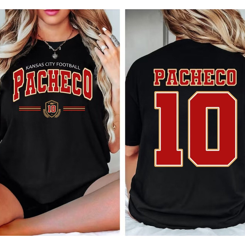 Pacheco 10 Shirt, KC Football Sweatshirt, Isiah Pacheco Sweatshirt, Kansas Football Shirt.jpg