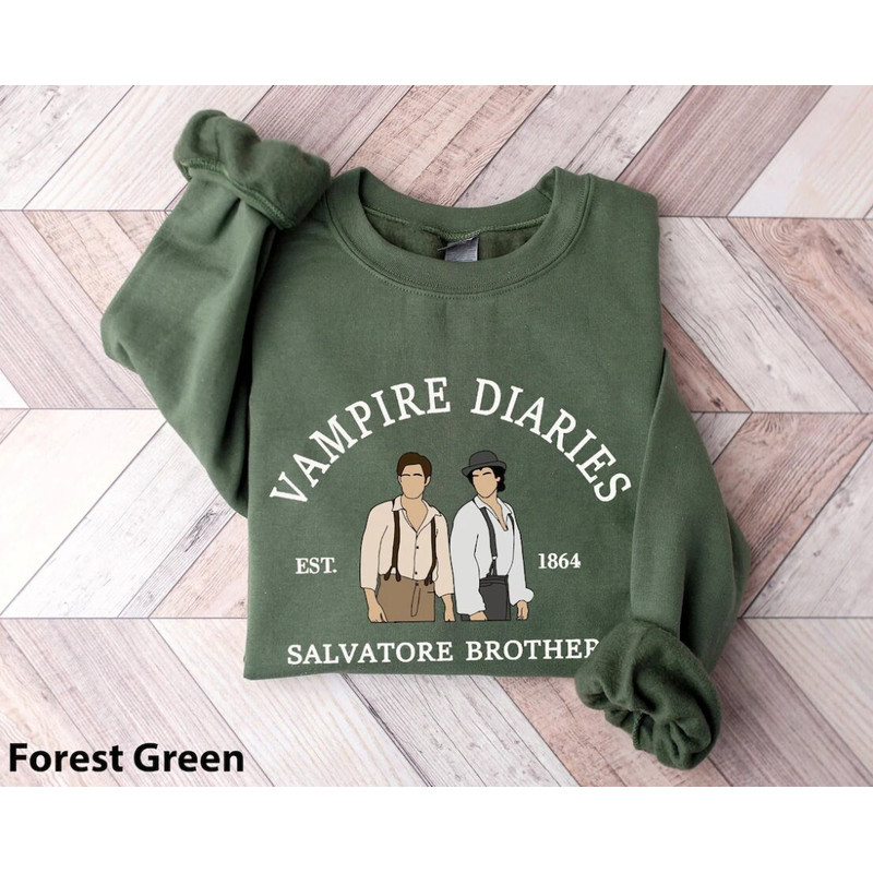 Vampire Diaries Sweatshirt, Salvatore Brothers 1864 Hoodie, Mystic Falls Virginia Shirt, Fall Tee, Hello Brother.jpg