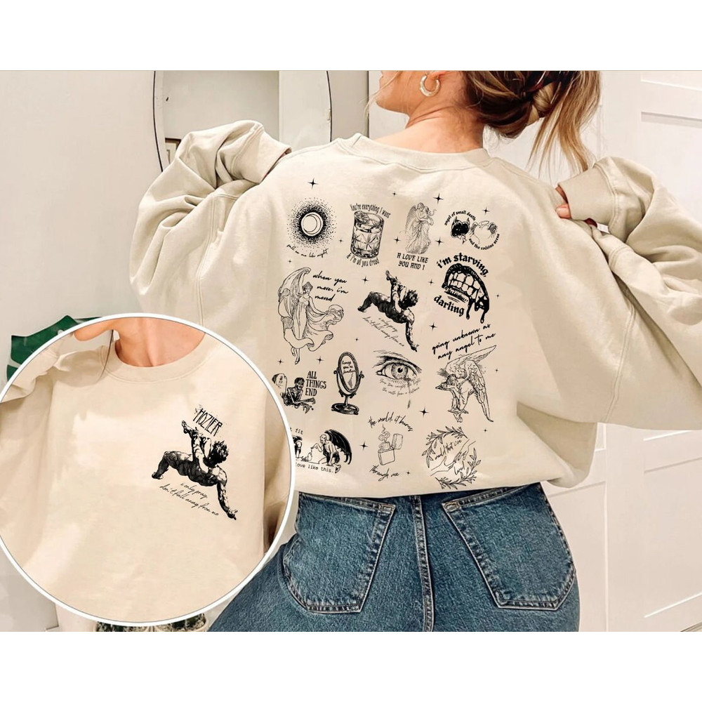 Vinatge H0zi.er Tracklist Shirt, H0zi.er Album Shirt, Unreal Unearth Tour 2023 Shirt, Gift For Fan, H0zi.er Take Me To Church Shirt.jpg