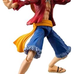 one piece joints monkey d. luffy action figure toy movable anime pvc 6.8" in box