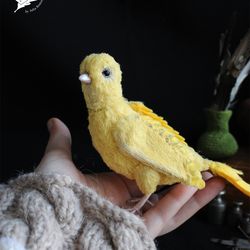 realistic toy Canary Bird pet portrait