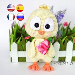 pattern amigurumi baby chick