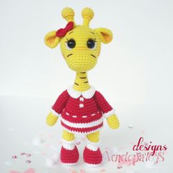 Pattern Amigurumi Girl Giraffe