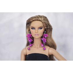 Dolls jewelry earrings for Barbie Fashion royalty  Poppy Parker Nu face