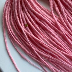 Synthetic Pink dreadlocks, DE dreads extensions