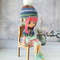 Blythe clothes. Blythe hat balaclava. Blythe knit hat. Doll clothes knitting. Blythe basic clothes