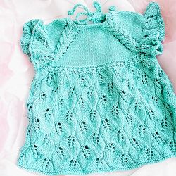 knitting pattern dress "minnie" for girl / pdf / 5 sizes