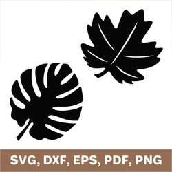 leaf svg, leaf template, leaf dxf, leaf png, leaf laser cut, leaf cut file, leaf pdf, leaf eps, cricut, silhouette, svg
