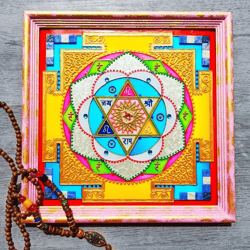 Sun Yantra Surya Mandala wall art Yoga decor Meditation Yoga Sacred geometry