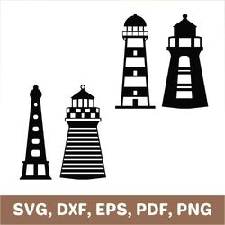 Lighthouse svg, lighthouse template, lighthouse dxf, lighthouse png, lighthouse cut file, lighthouse laser cut, Cricut