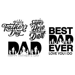Dad Quotes Bundle Svg, Fathers Day Svg, Dad Quote Svg, Best Dad Ever Svg, Super Hero Svg, Super Dad Svg, Dad Power Svg,