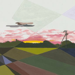 landscape painting meadow art forest artwork geometric art