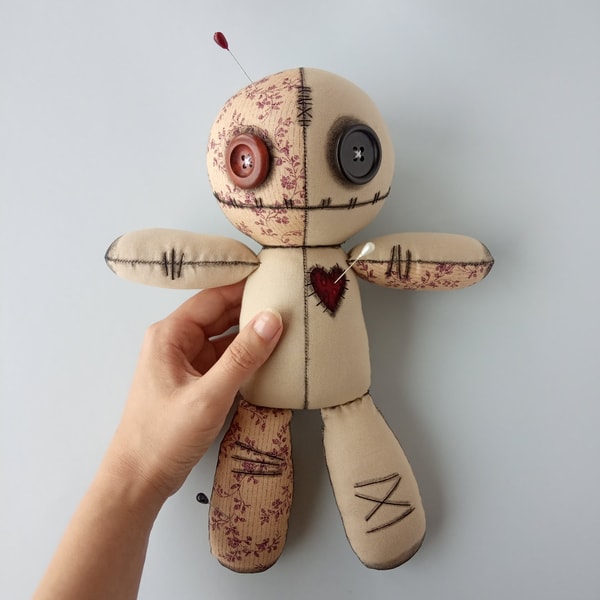Voodoo Doll Pattern Cute Sewing Project Inspire Uplift