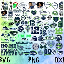 Seattle Seahawks Football Team Svg, Seattle Seahawks Svg, NFL Teams svg, NFL Svg, Png, Dxf Instant Download