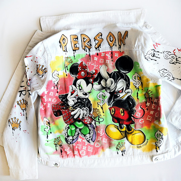 Womens-Denim-White-jacket-hand-painted-jeans-jacket-Disney-character-mickey-mini-mouse-Art-wearable-all-original-11.jpg
