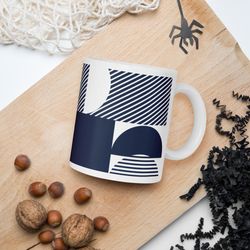 Blue Geometry Coffee Mug