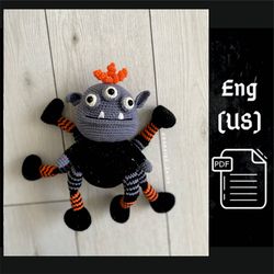 PDF Crochet Spider Monster Amigurumi Pattern