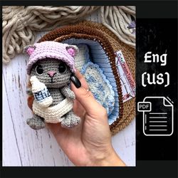 PDF Crochet Baby Cat Amigurumi Pattern