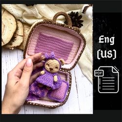 PDF Crochet Pattern Teddy Bear in Suitcase