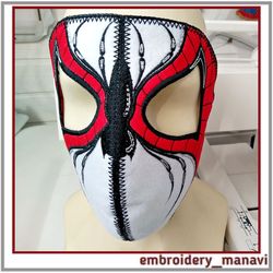 Carnival mask Applique in the hoop Embroidery design 2 parts