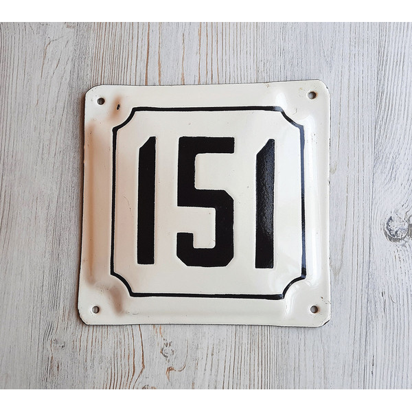house address number plate 151