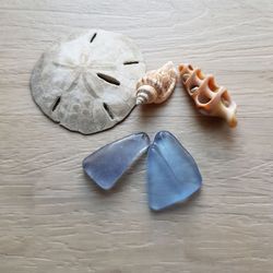 cornflower blue sea glass authentic sea glass