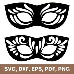 Masquerade mask svg, carnival mask svg, masquerade mask png, carnival mask png, masquerade mask dxf, carnival mask dxf