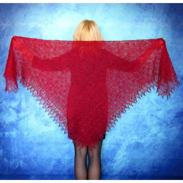 burgundy russian shawl, embroidered wool wrap, cover up, dark red stole, warm bridal cape.JPG